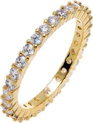 BY ADINA EDEN Moissanite Thin Stacker Eternity Band