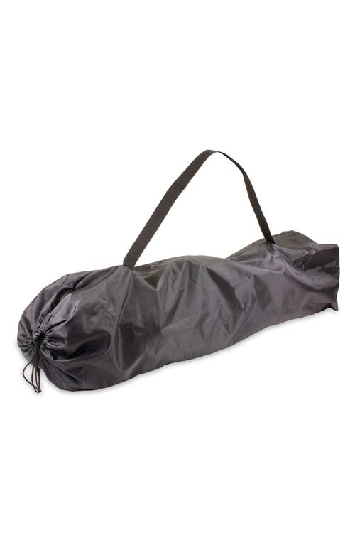 Picnic Time Black Reclining Camp Chair In Black