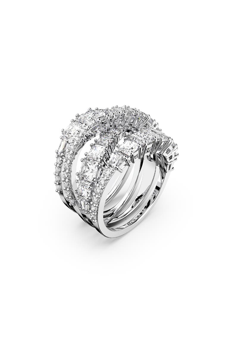 Hyperbola Wrap Ring, Alternate, color, WHITE