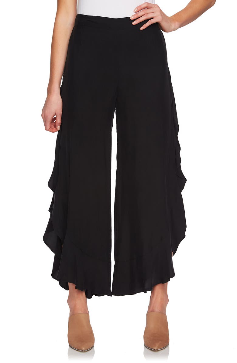 1.STATE Ruffle Wide Leg Pants, Main, color, 