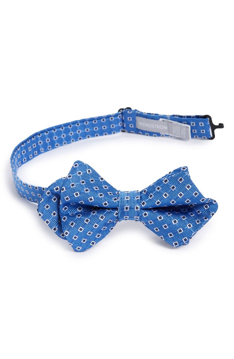 Nordstrom 'Guard Grid' Geometric Silk Bow Tie, Main, color, 