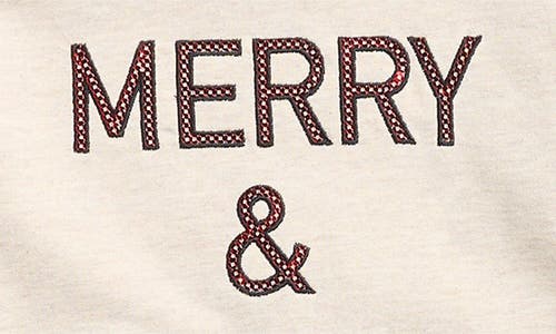 Jessica Simpson Kids' Holly Jolly French Terry Pullover & Joggers Set In Brown