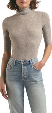 Favorite Daughter The Amelia Merino Wool Turtleneck Top