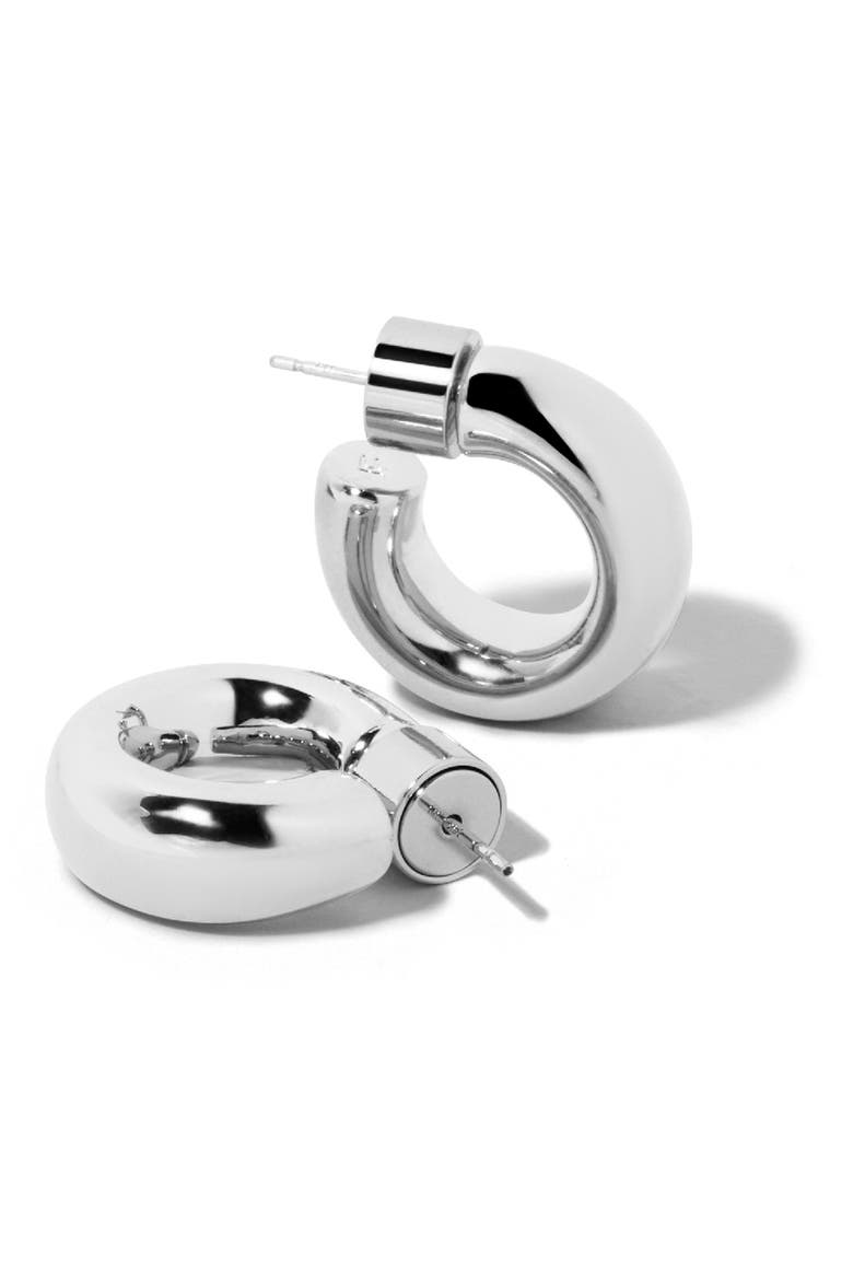 Samira Micro Huggies (Nordstrom Exclusive), Alternate, color, SILVER