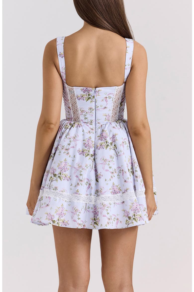Kimmie Floral Minidress, Alternate, color, LILAC FLORAL PRNT