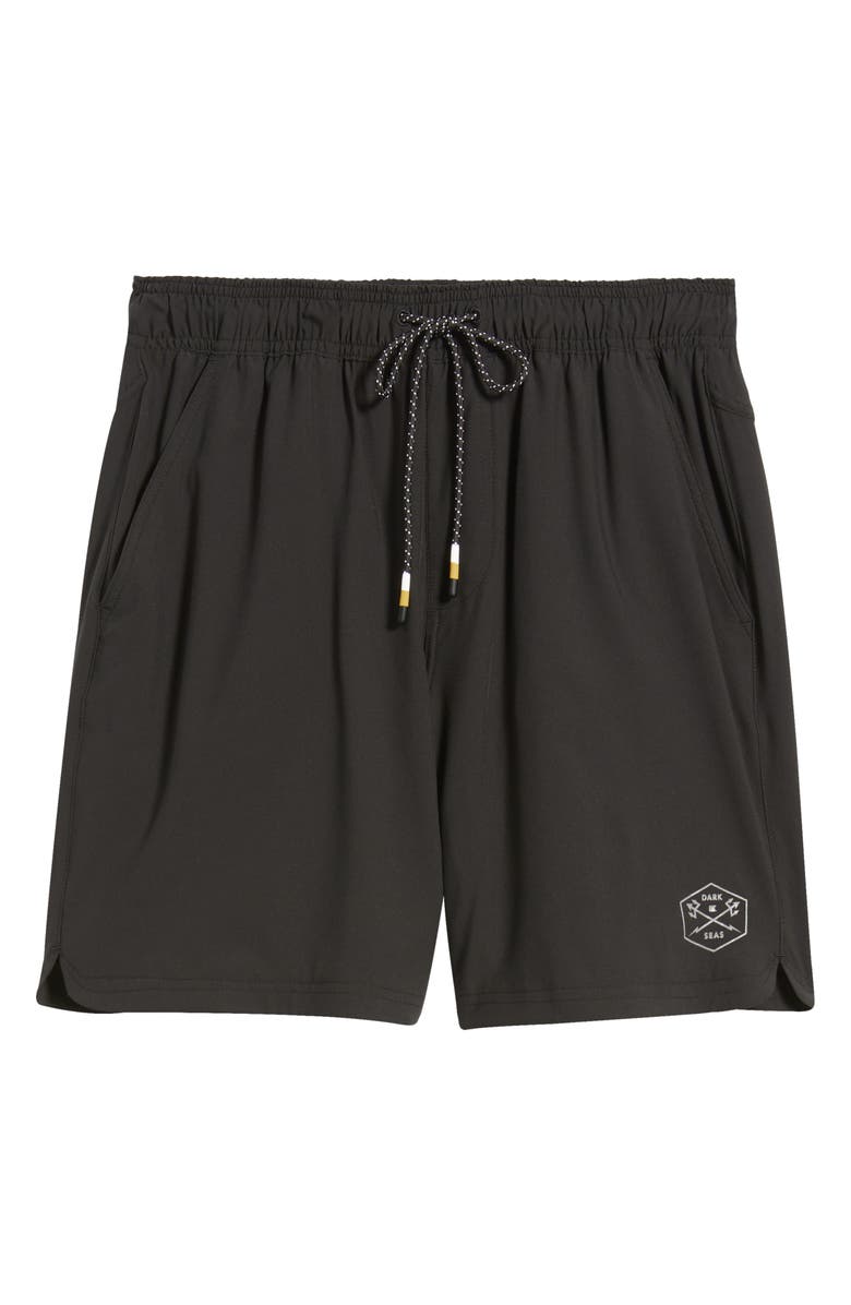DARK SEAS No Sweat Shorts, Alternate, color, Black