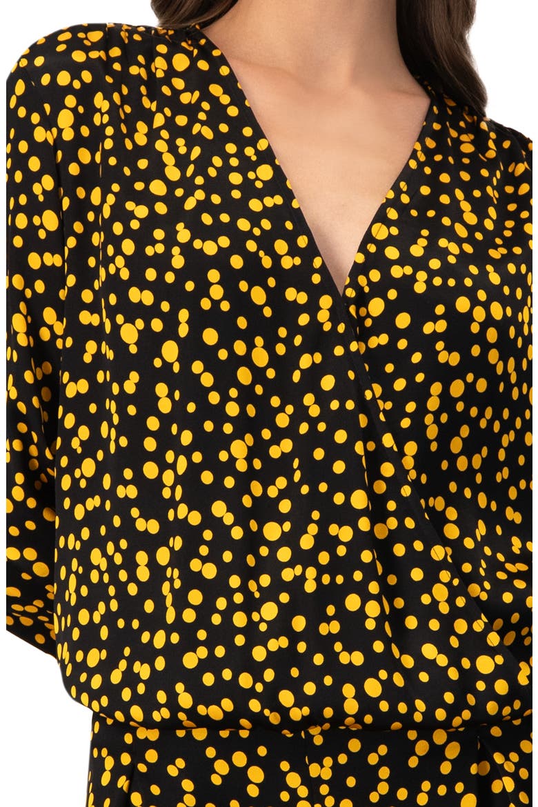 Polka Dot Straight Blouse, Alternate, color, Black