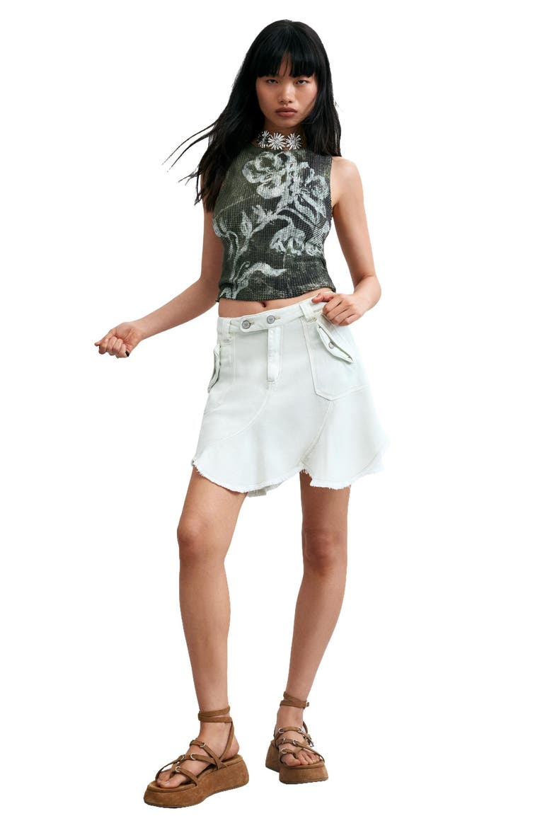 Floral Sleeveless Top, Alternate, color, BLACK