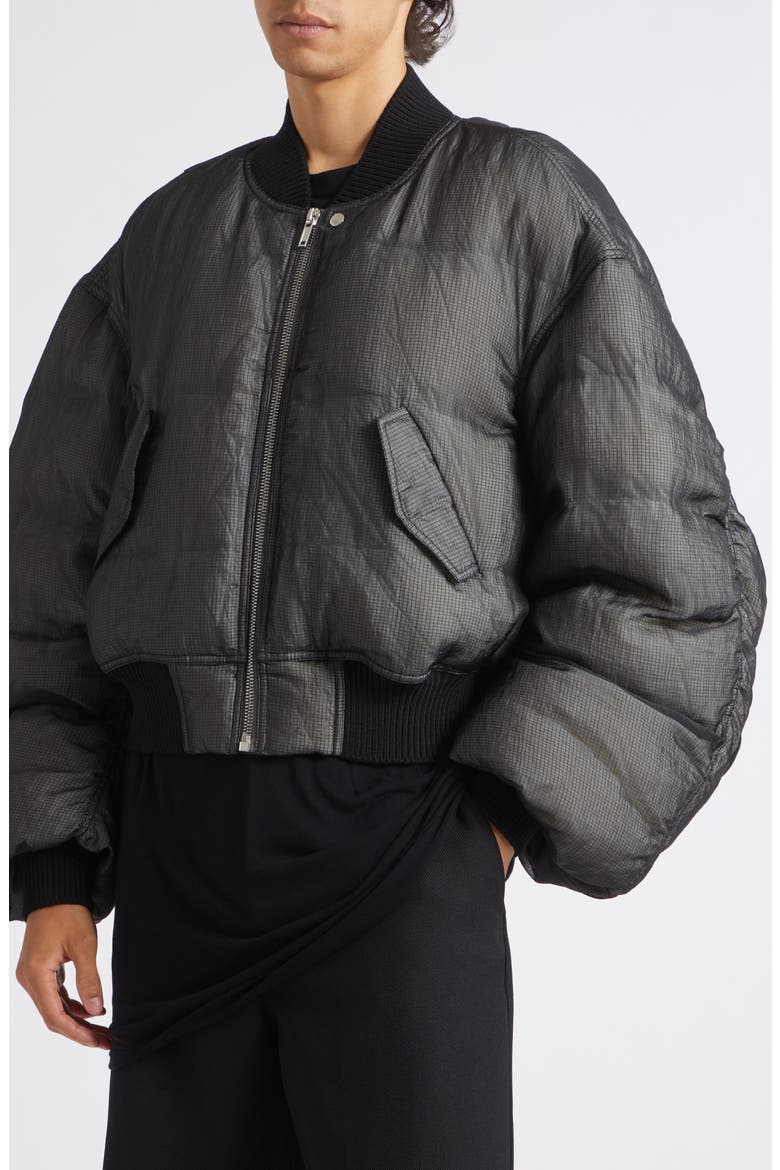 Secchia Padded Flight Jacket, Alternate, color, BLACK