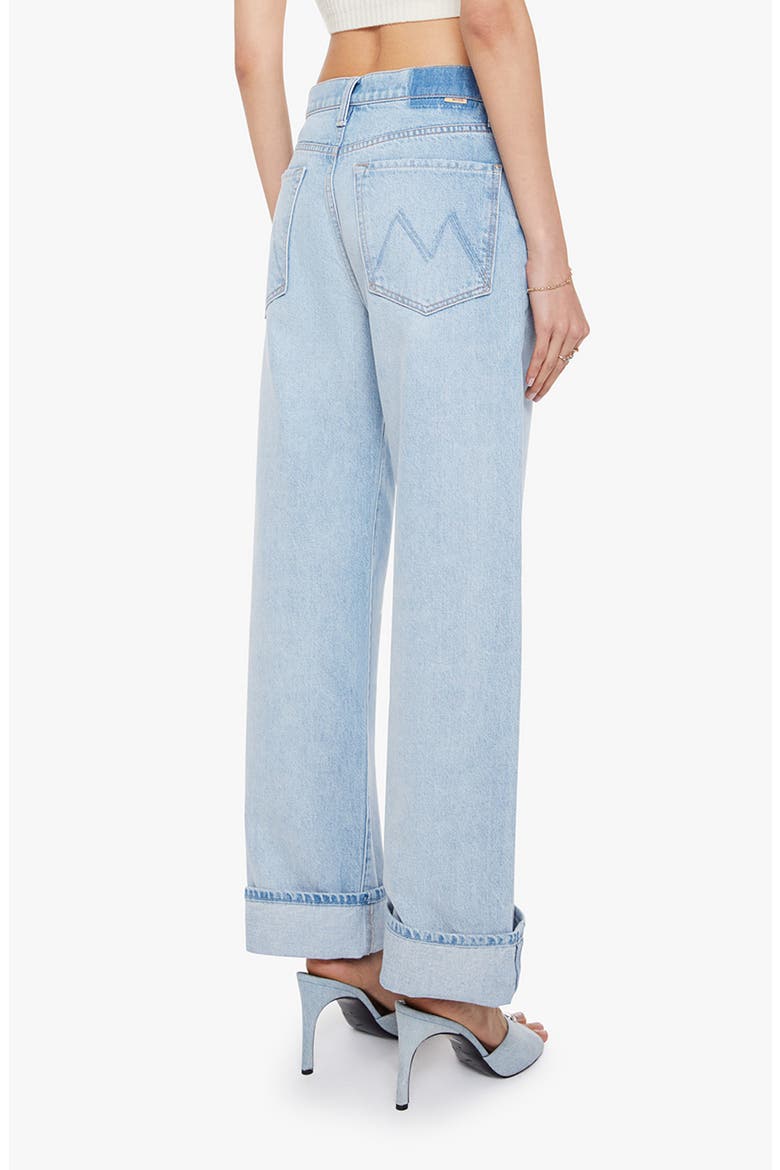 The Dodger Button Hover Cuff Wide Leg Jeans, Alternate, color, I COULD CARE LESS
