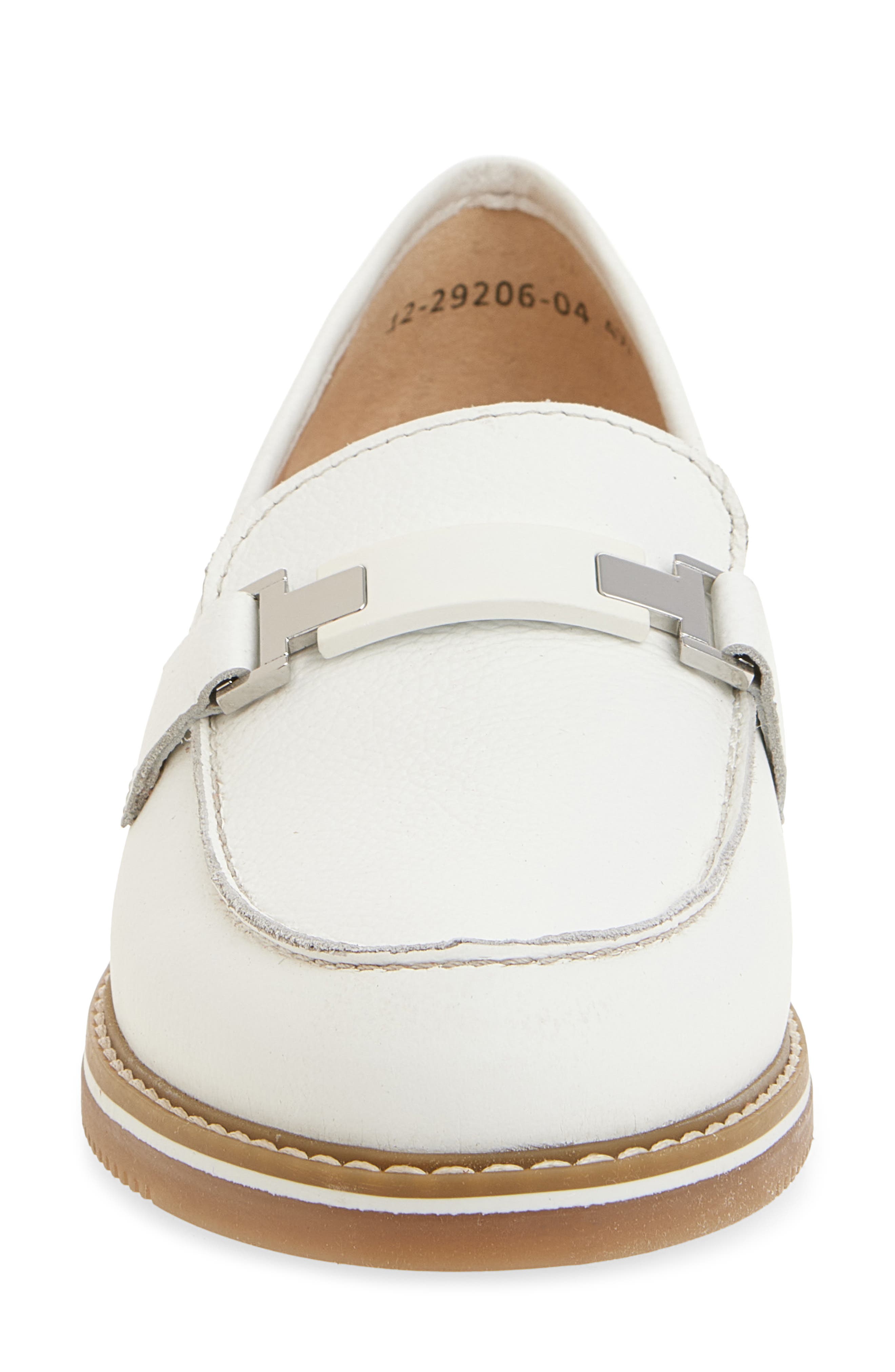 ara Angelica Bit Apron Toe Loafer, Alternate, color, White