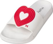 MeMoi Kids 3D-Heart-Design Slip-On Slide Sandal