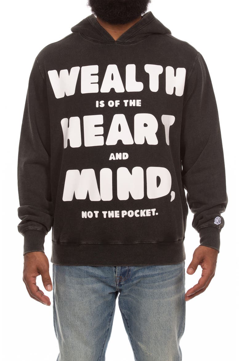 Enlighten Graphic Hoodie, Main, color, BLACK