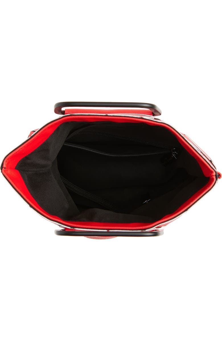 PATRIZIA LUCA Foldover Convertible Tote Bag, Alternate, color, Matte Red