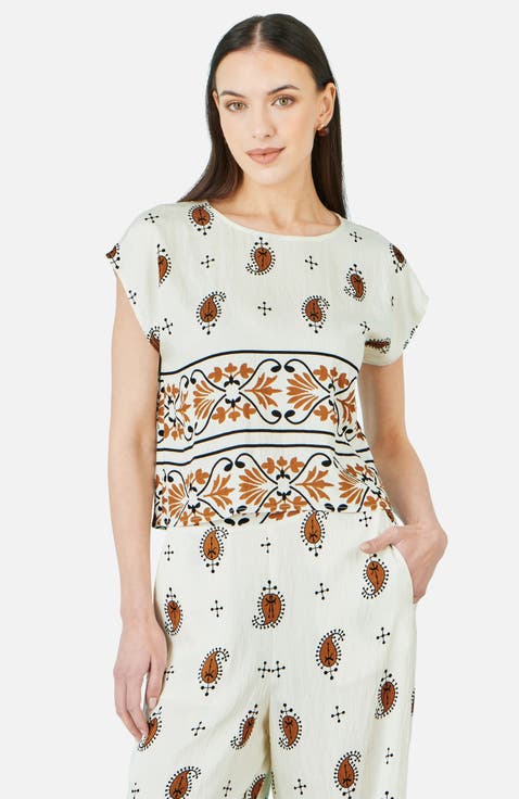 Viscose Paisley Top