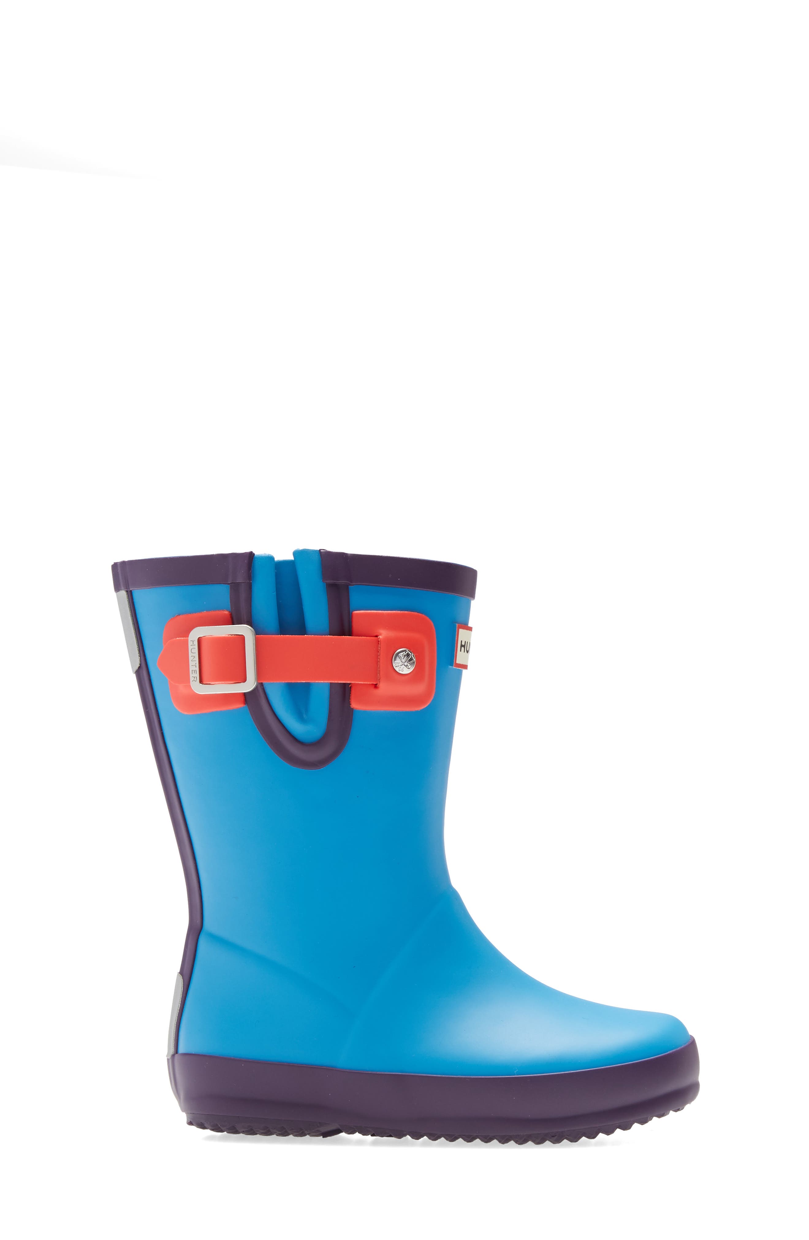Buckle Strap Rain Boot, Alternate, color, BLUE BOTTLE/ BLUE/ CARGILL