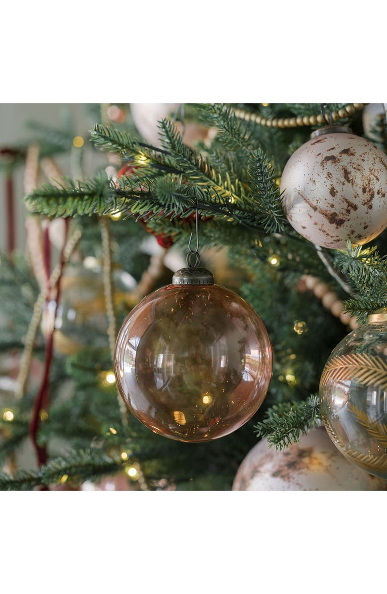 CG Hunter 5" Mercury Marble Glass Ornament, Alternate, color, Pewter