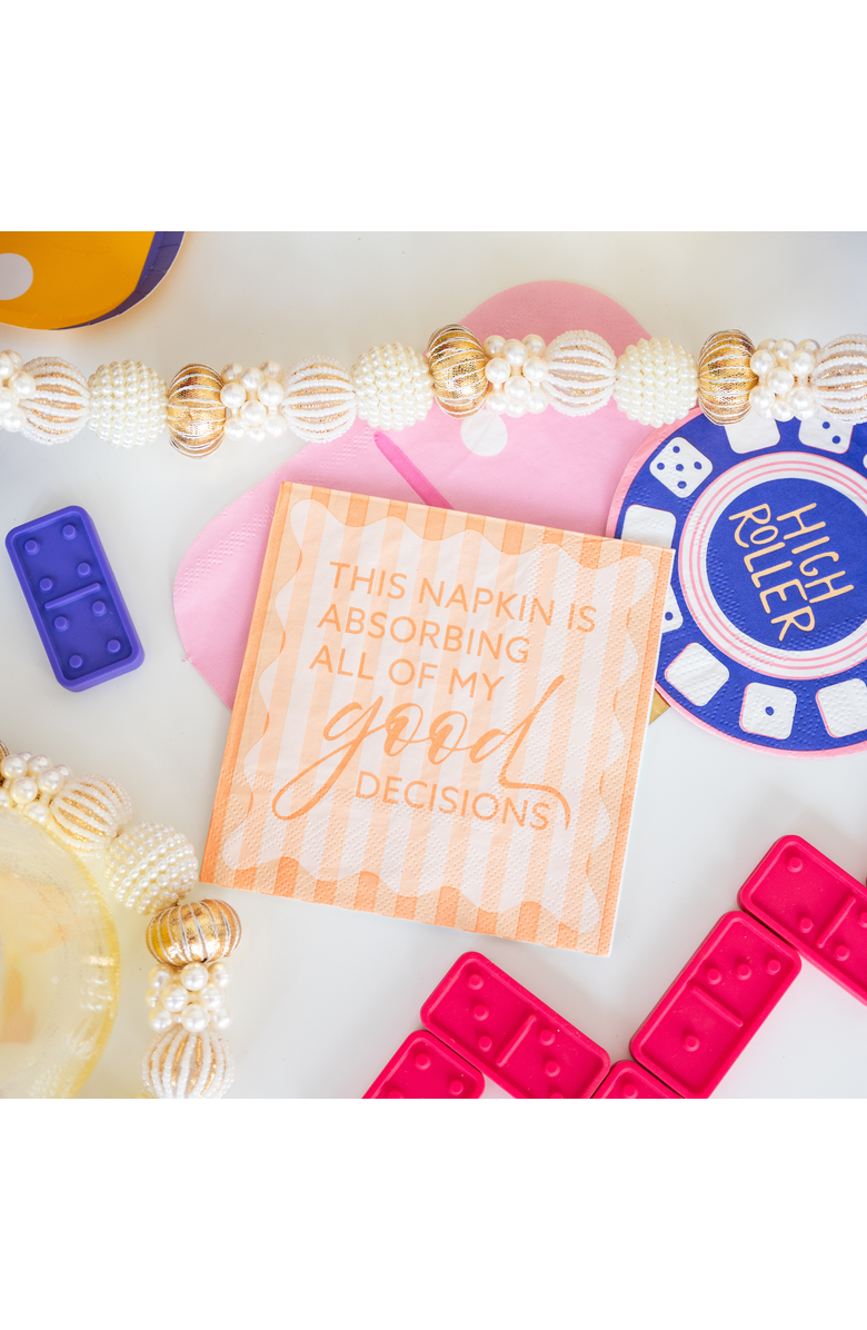 Jollity & Co. This Napkin is Absorbing All of My Good Decisions Cocktail Napkins, Alternate, color, Assorted Pre-Pack