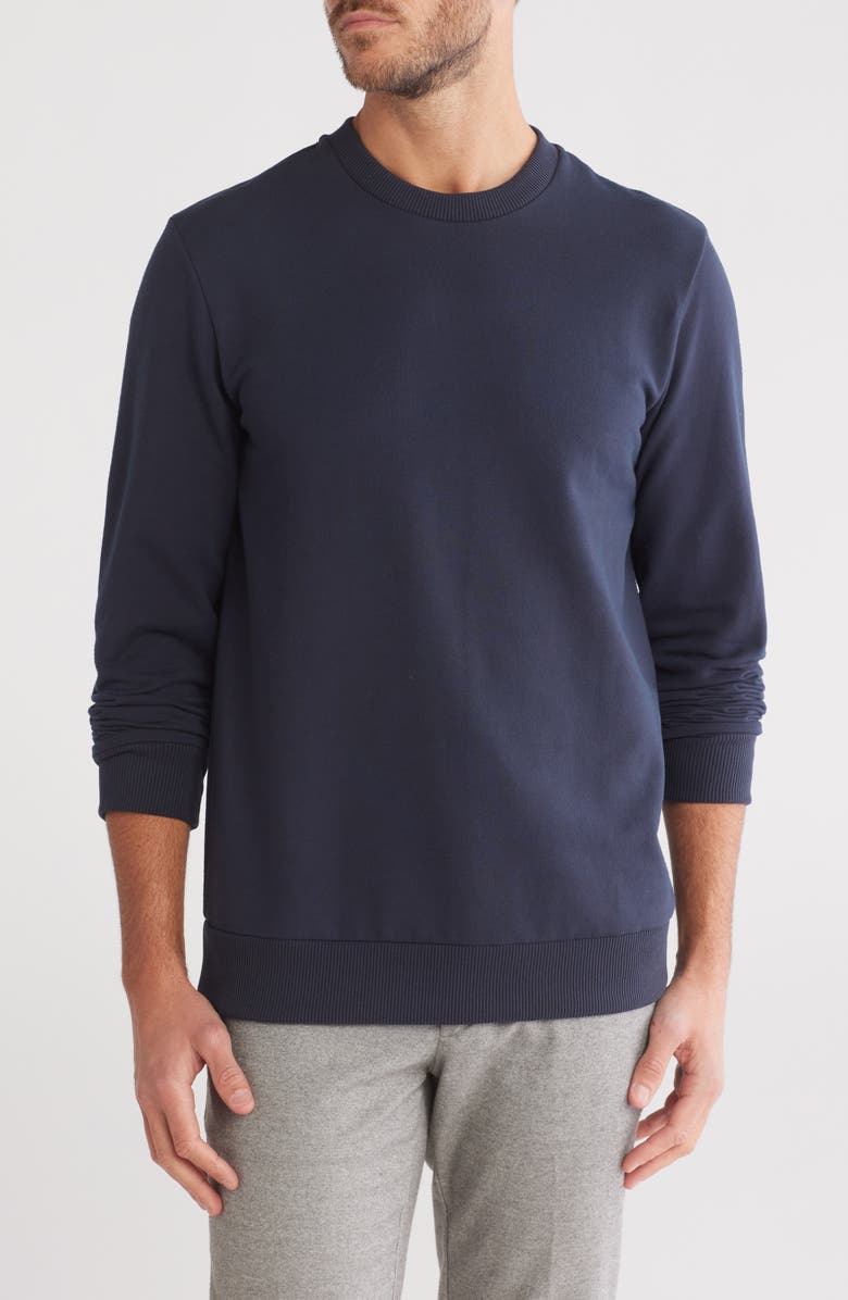 Theory Essential Fleece Sweatshirt, Main, color, Baltic