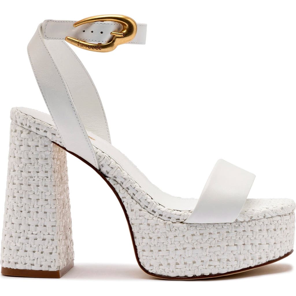 Larroude Larroudé Dolly Verona Sandal In White