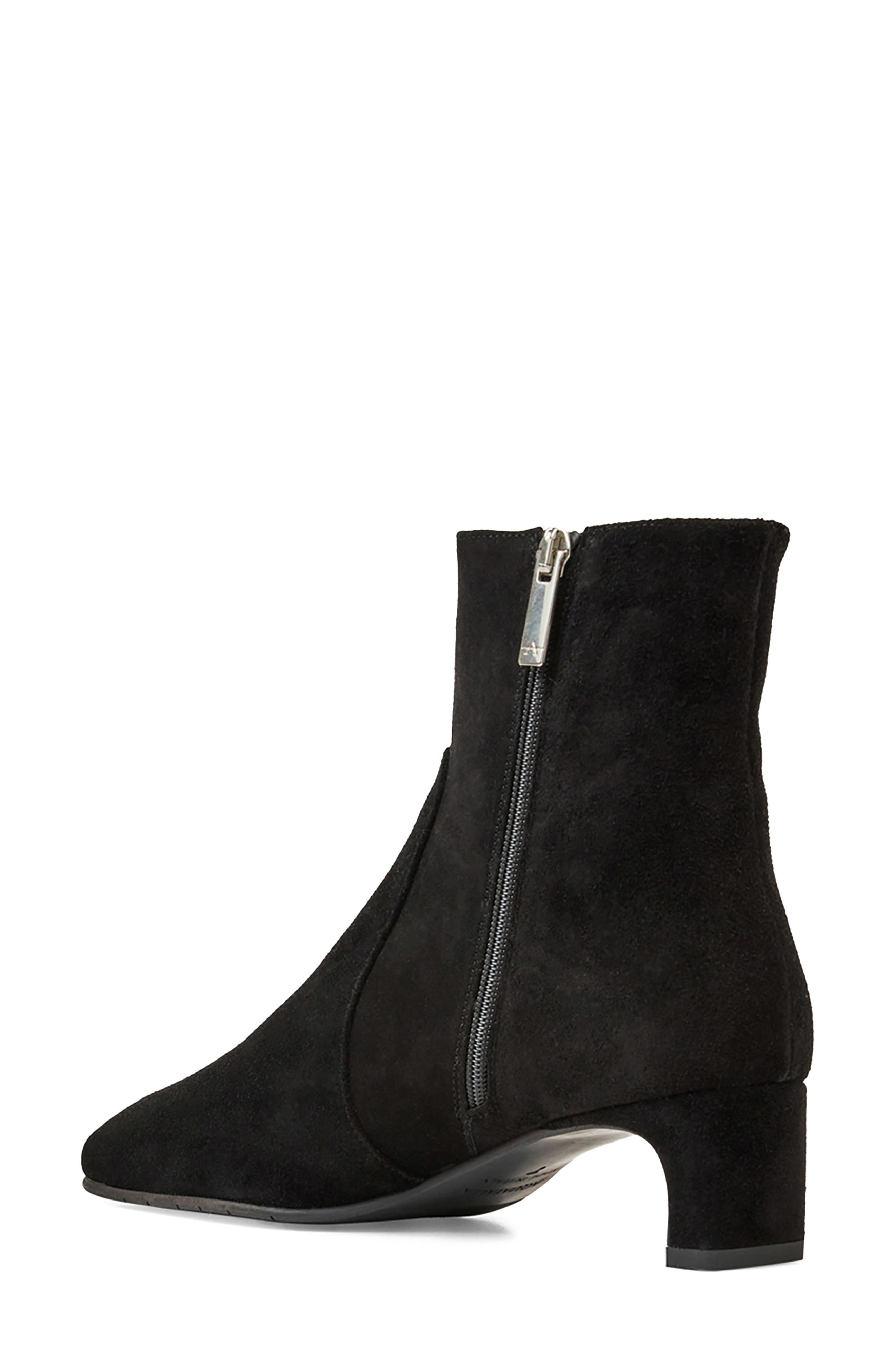 Aquatalia Siela Weatherproof Bootie, Alternate, color, Black Suede