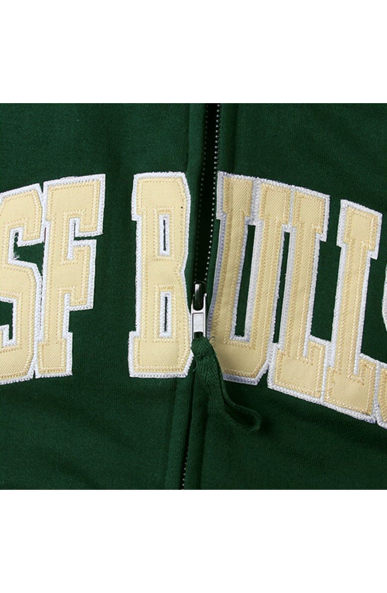 COLOSSEUM Women's Stadium Athletic Green South Florida Bulls Arched Name Full-Zip Hoodie, Alternate, color, Green
