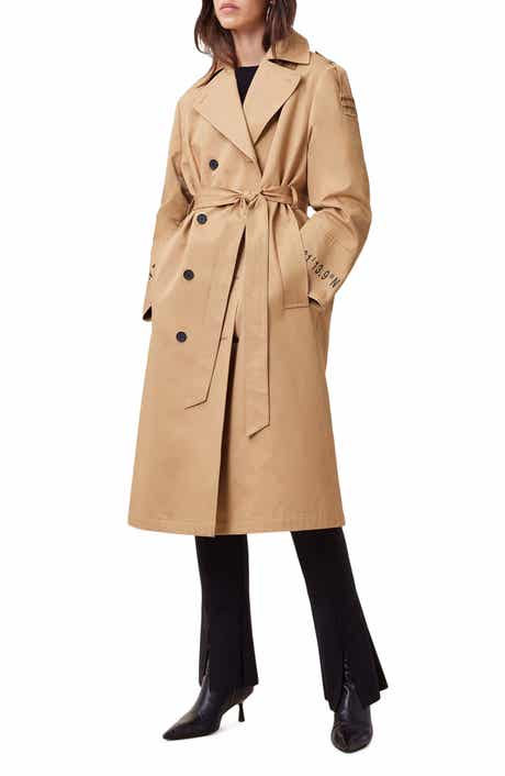 Demmi Tie Waist Double Breasted Trench Coat