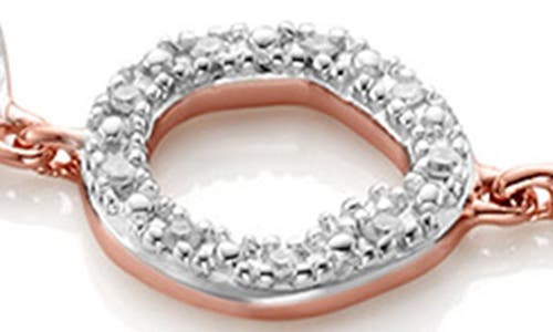 Monica Vinader Mini Cluster Diamond Bracelet In Gold