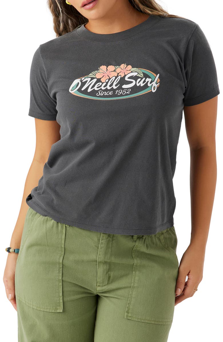 O'Neill Beachy Bloom Cotton Graphic T-Shirt, Main, color, 