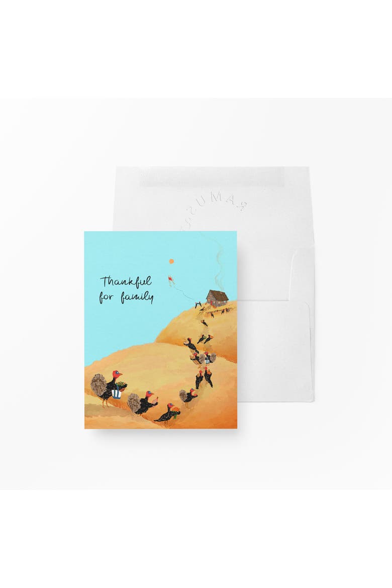 Fall/Halloween Greeting Cards "Turkey Gathering", Main, color, Multi-Pack