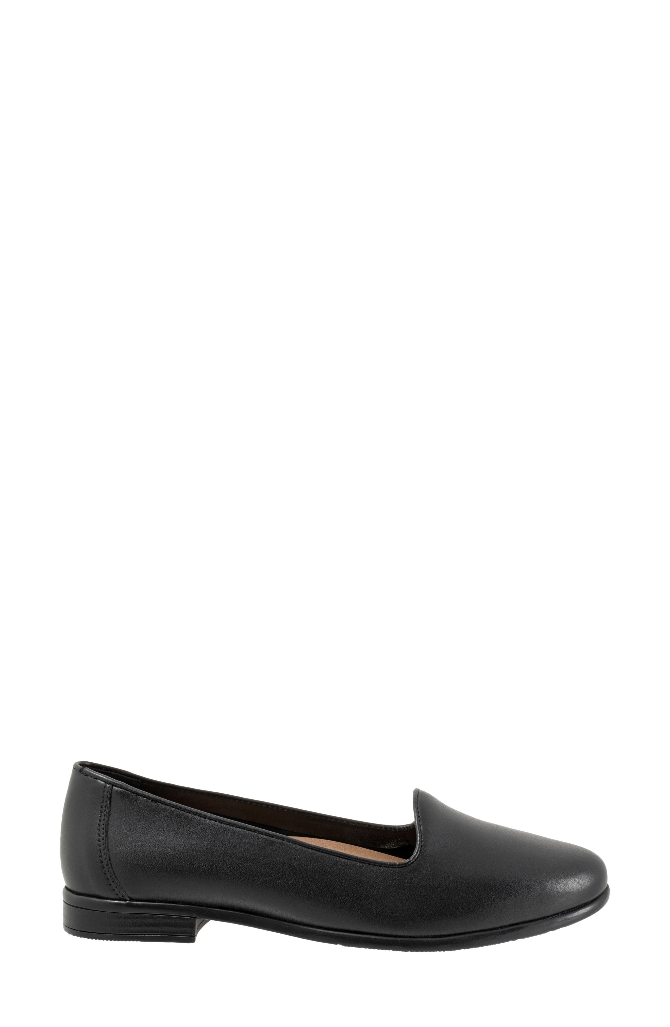 Trotters Liz Lux Flat - Multiple Widths Available, Alternate, color, Black