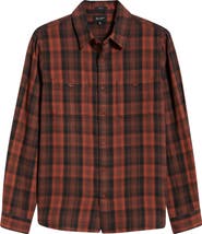 AG Mason Plaid Flannel Button-Up Shirt