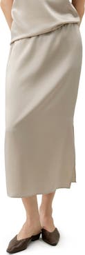 Lilysilk Washable Silk Charmeuse Pull-on Skirt