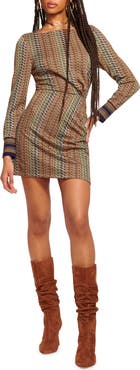 Ramy Brook Wheller Long Sleeve Minidress