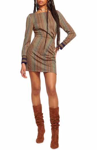 Ramy Brook Wheller Long Sleeve Minidress