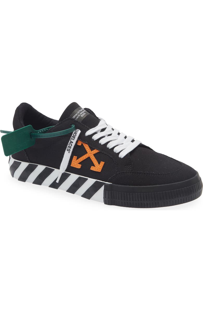 Off-White <p>Low Vulcanized Canvas Sneaker (Men)</p>, Main, color, Black Orange
