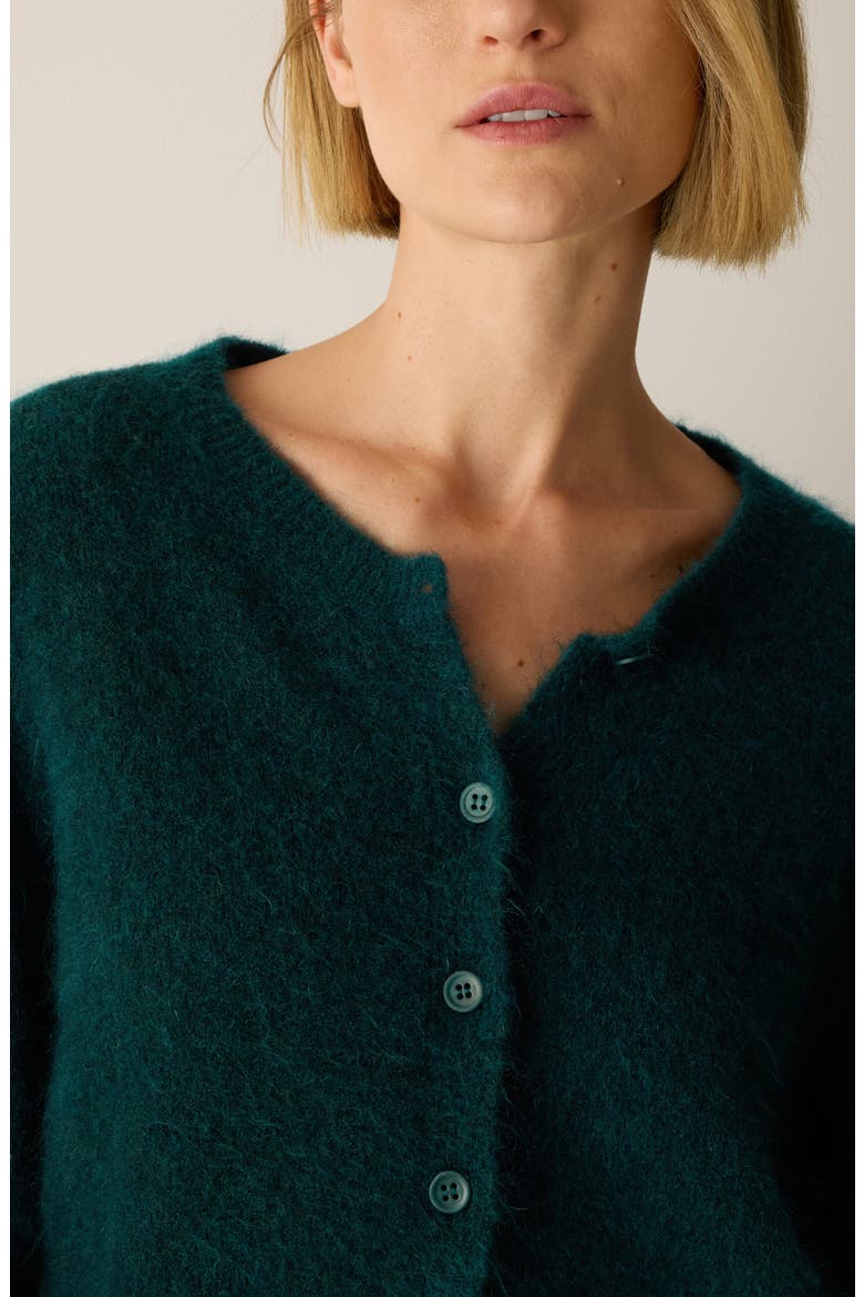 Crewneck Cardigan, Alternate, color, KELP