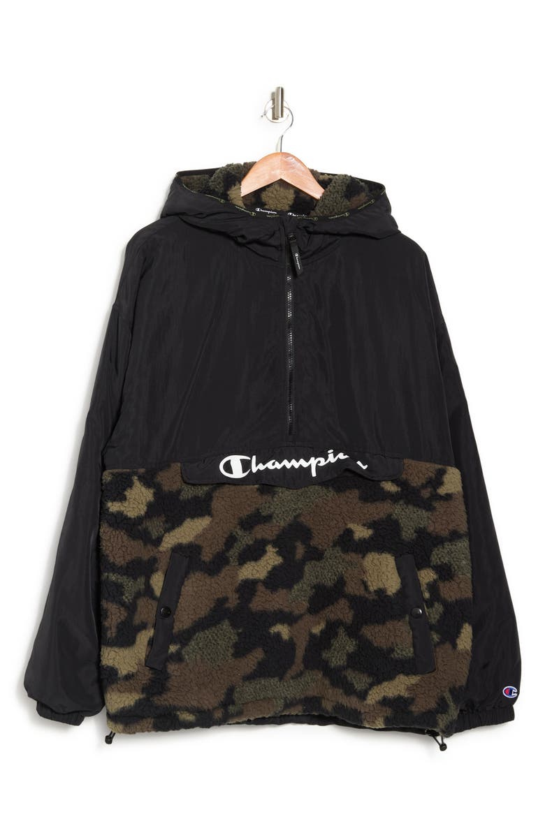 Champion Cozy High Pile Fleece Anorak Jacket, Alternate, color, 