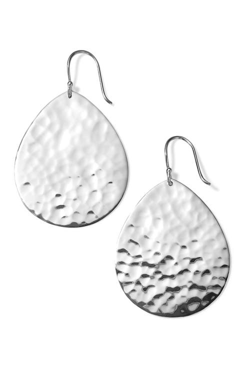 Classico Crinkle Medium Teardrop Earrings