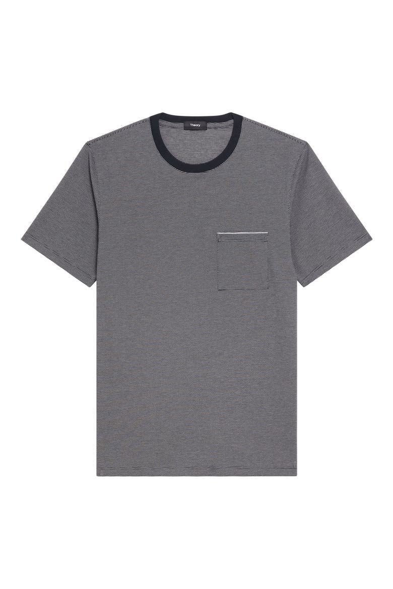 Bird's Eye Ringer T-Shirt, Alternate, color, CARBON MULTI