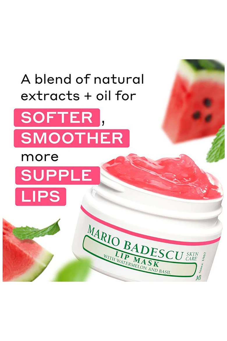 Watermelon & Basil Lip Mask, Alternate, color, NO COLOR