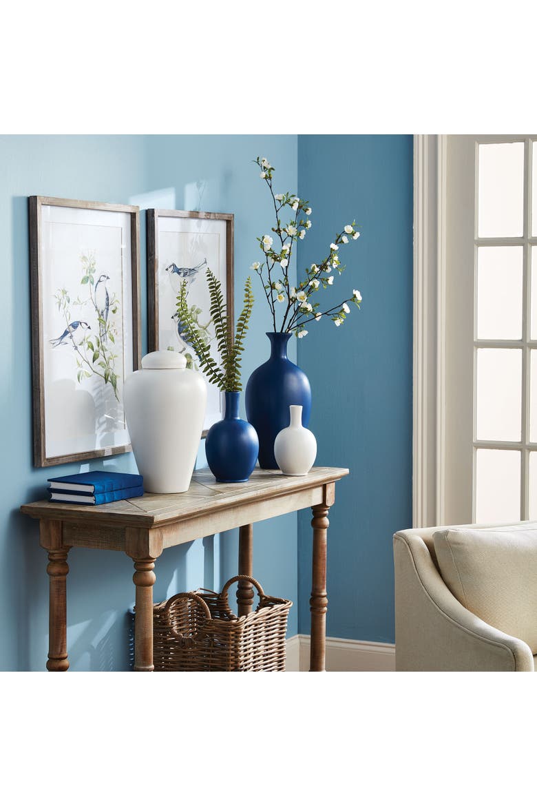 Blue Birds Prints Set of 4, Alternate, color, Blue