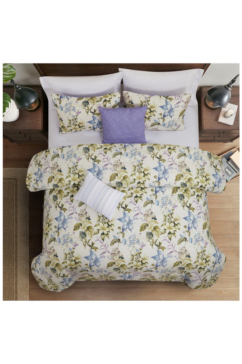 5-Piece Comforter Set, Alternate, color, LILAC/BLUE/CREAM