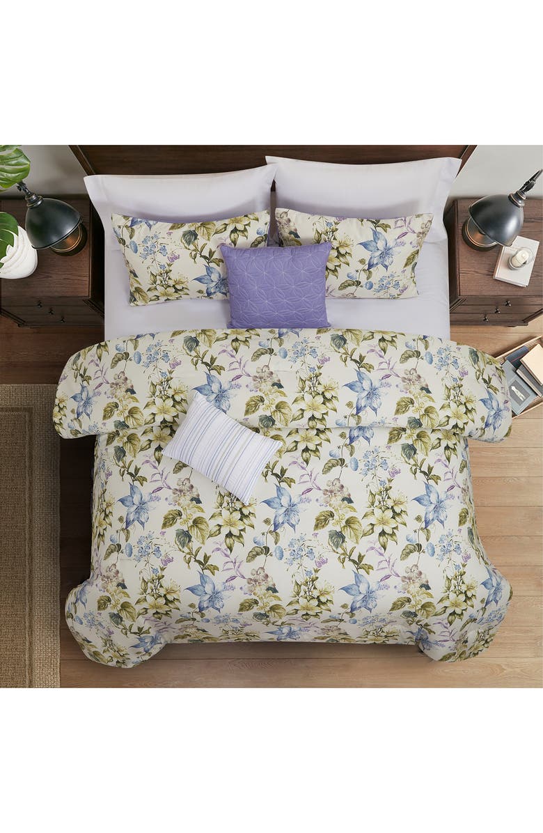 Modern Threads 5-Piece Comforter Set, Alternate, color, Lilac/ Blue/ Cream