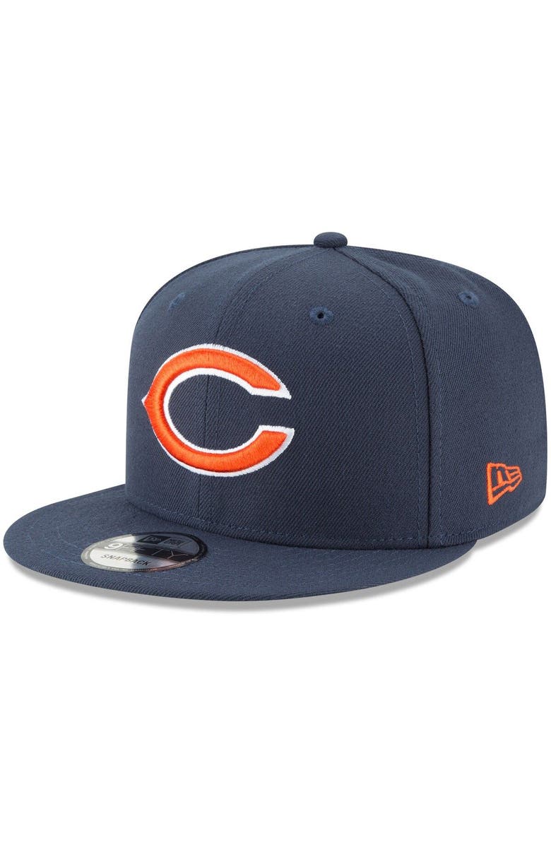 New Era Men's New Era Navy Chicago Bears Basic 9FIFTY Adjustable Snapback Hat, Main, color,