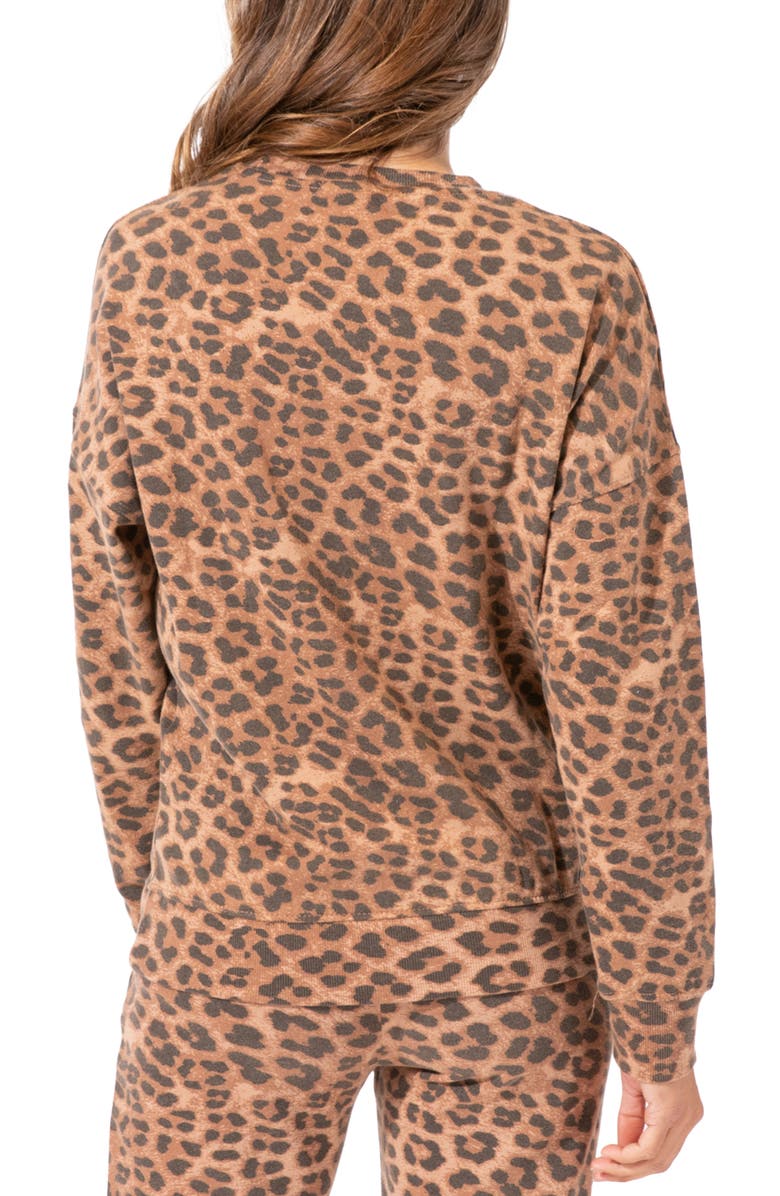 Threads 4 Thought Cathy Leopard Oversize Sweatshirt, Alternate, color, Neutral Multi