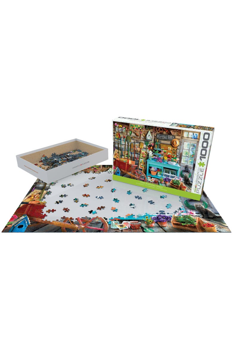 The Potting Shed 1000 Piece Puzzle, Alternate, color, Multicolored