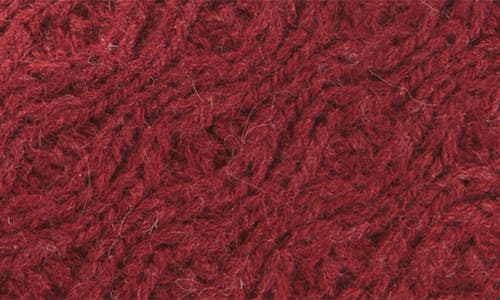 Floopi Knit Faux Fur Lined Slipper In Burgundy