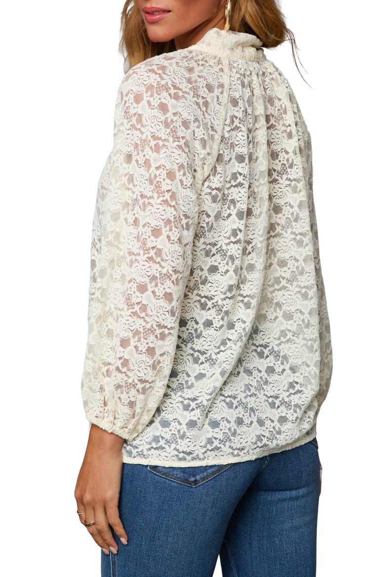 Warm Spice Lace Top, Alternate, color, IVORY