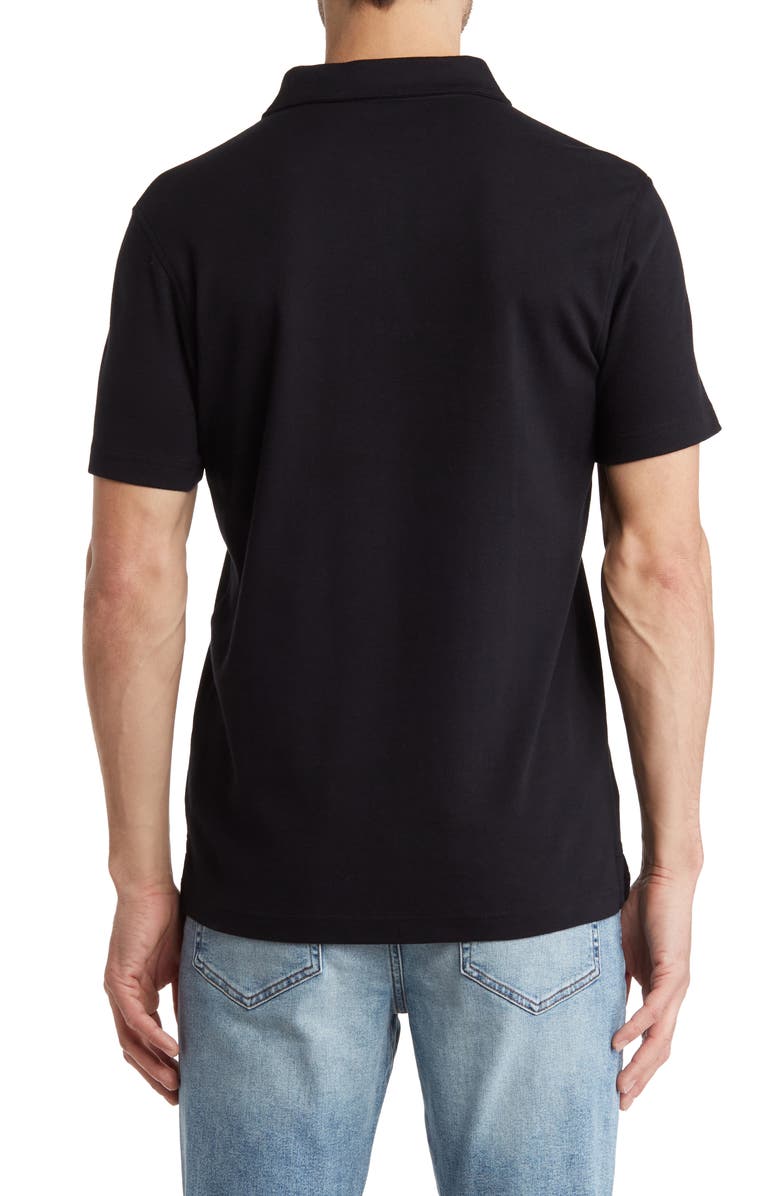 14th & Union Solid Interlock Polo, Alternate, color, Black